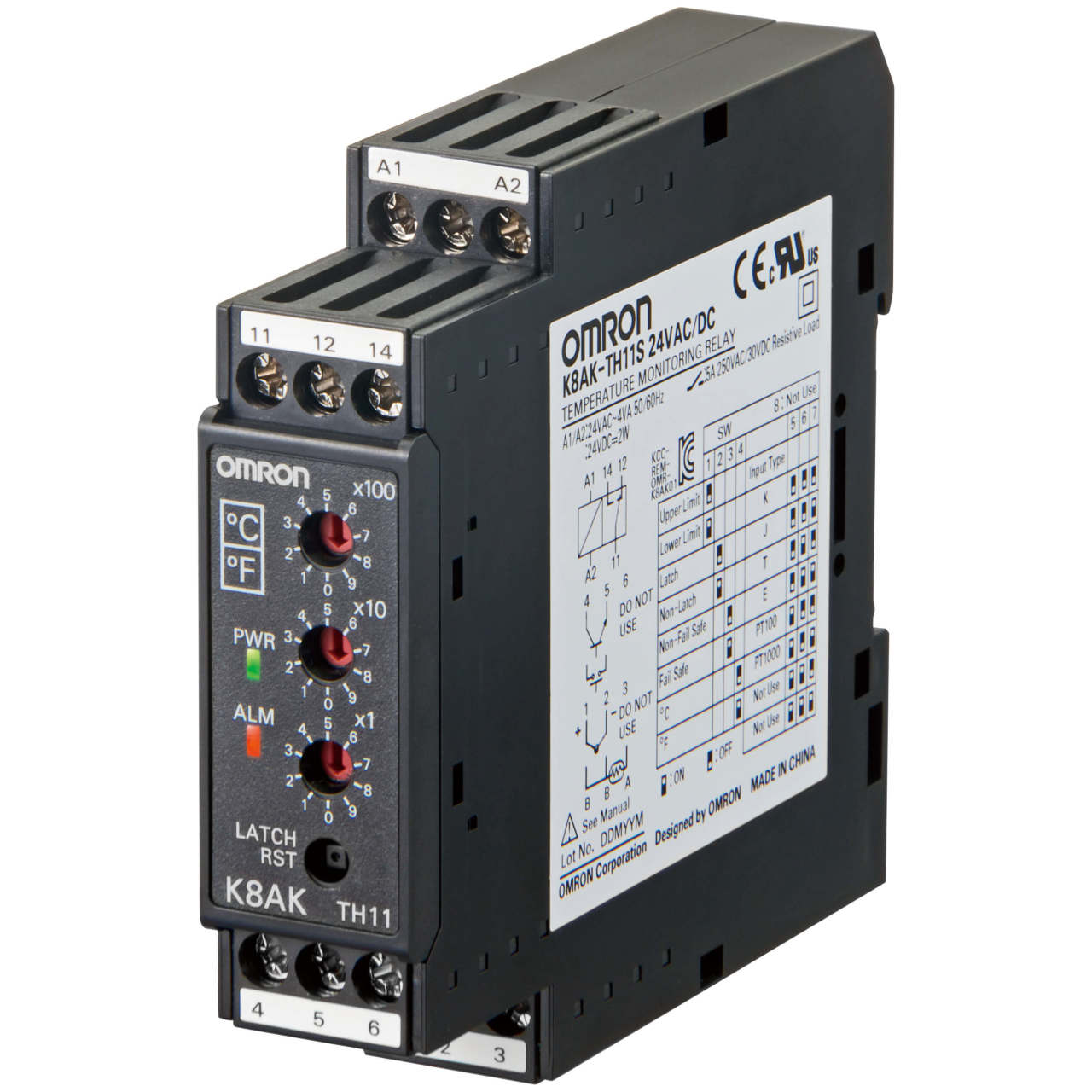 Omron İzleme Rölesi K8AK-TH11S 100-240VAC