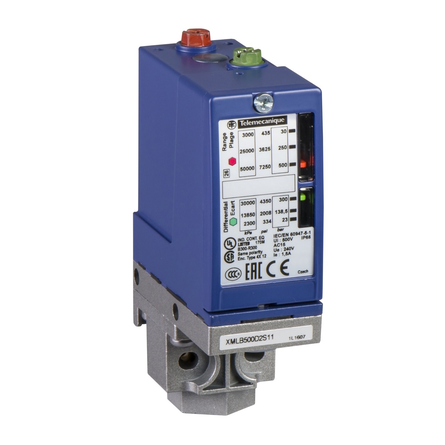 Telemecanique Sensors Optimum Basınç Sensörü 400BAR 0-10V G1 4A XMLP400BC71F