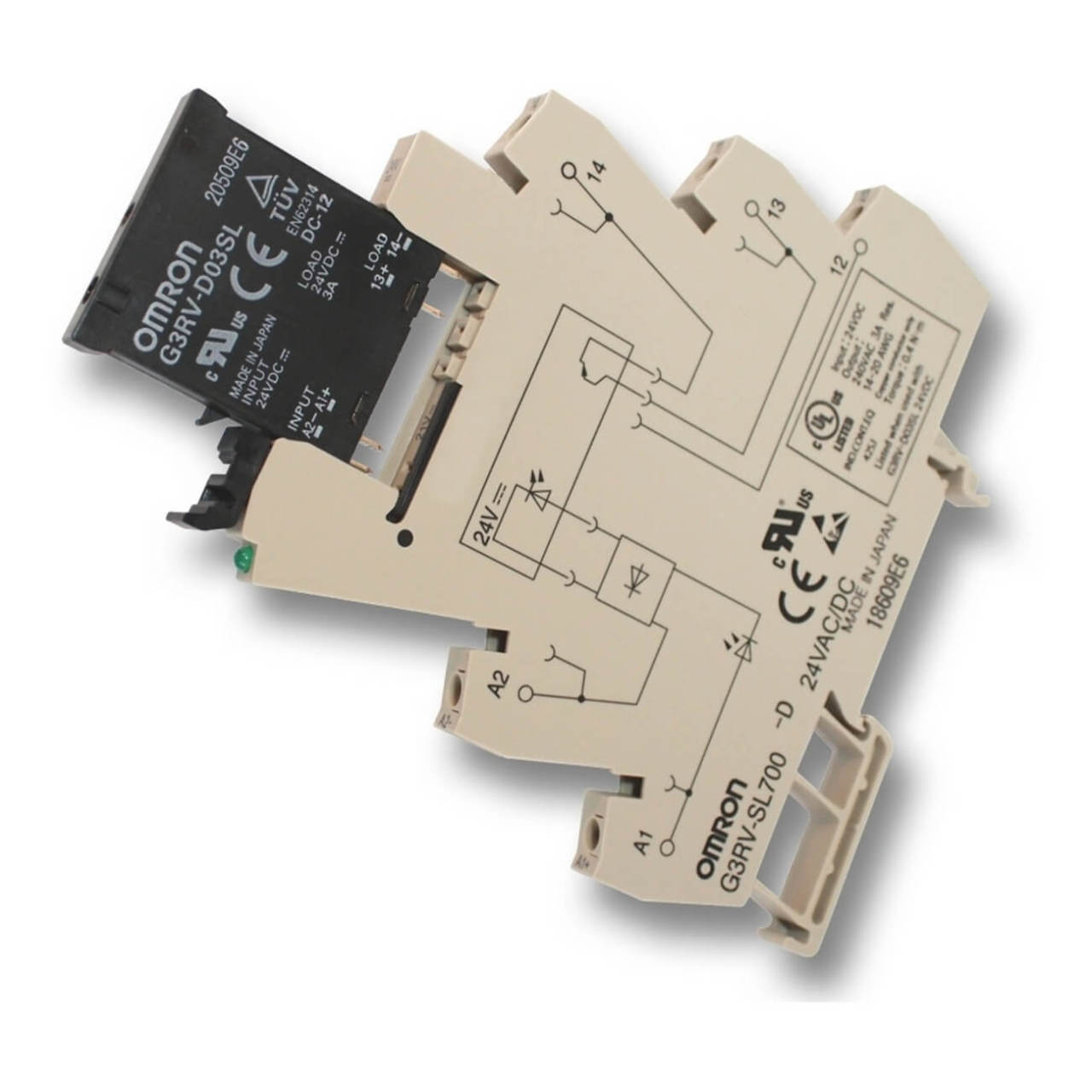 Omron Solid State Röle G3RV-SL500-D 230VAC